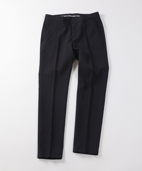 MEN'S BIGI（メンズビギ）の「ヘリンボーンストレッチパンツ（スラックス・メンズ・ブラック/ネイビー・01/02/03/04）」の9枚目の写真