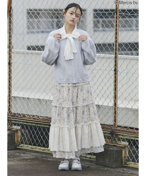 merry jenny（メリージェニー）の「うさぎたちのカーディガン（カーディガン/ボレロ・レディース・ブラック/オフホワイト/ライトブルー・FREE）」の11枚目の写真