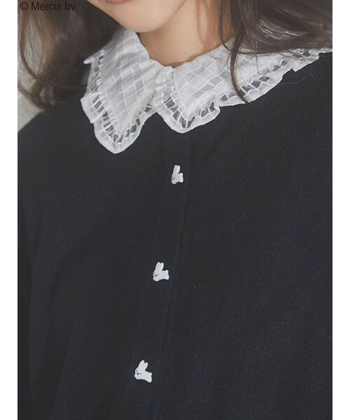 merry jenny（メリージェニー）の「うさぎたちのカーディガン（カーディガン/ボレロ・レディース・ブラック/オフホワイト/ライトブルー・FREE）」の17枚目の写真