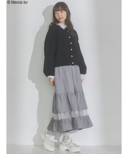 merry jenny（メリージェニー）の「うさぎたちのカーディガン（カーディガン/ボレロ・レディース・ブラック/オフホワイト/ライトブルー・FREE）」の18枚目の写真