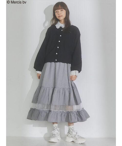 merry jenny（メリージェニー）の「うさぎたちのカーディガン（カーディガン/ボレロ・レディース・ブラック/オフホワイト/ライトブルー・FREE）」の19枚目の写真