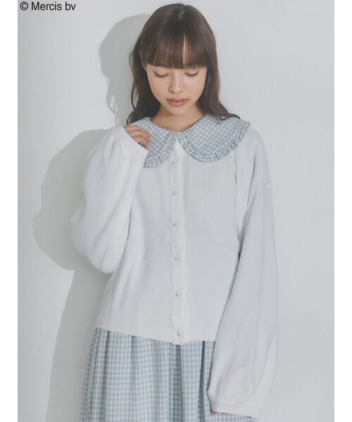 merry jenny（メリージェニー）の「うさぎたちのカーディガン（カーディガン/ボレロ・レディース・ブラック/オフホワイト/ライトブルー・FREE）」の22枚目の写真