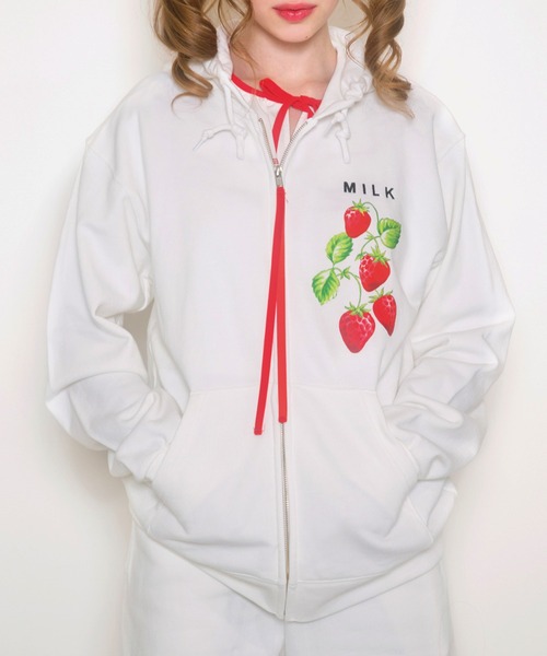 MILK（ミルク）の「Berry Zip UP パーカー（パーカー・レディース・A/B・FREE）」の2枚目の写真