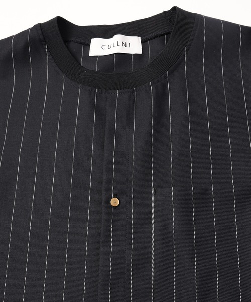 CULLNI（クルニ）の「24-SS-031B / Stripe Twill Front Fly Like Short 