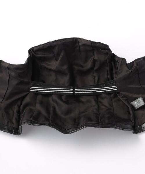UNITED ARROWS(ユナイテッドアローズ)の「フェイクレザー ベアトップ(チューブトップ・レディース・ブラック・FREE)」の11枚目の写真