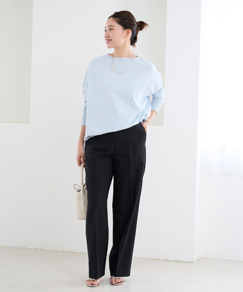 未使用に近いIENA イエナ コットンストレッチ NEOワイド長袖プルオーバー IENA（イエナ）の「コットンストレッチ NEOワイド長袖プル