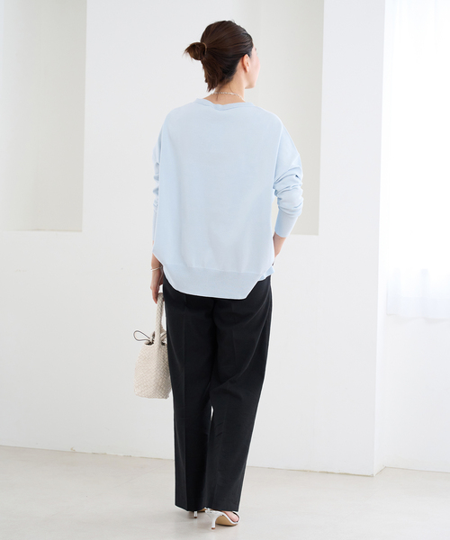 IENA コットンストレッチ NEO ワイド長袖プルオーバー IENA（イエナ）の「コットンストレッチ NEO ワイド長袖プル