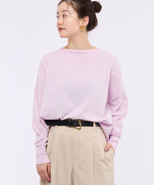 IENA（イエナ）の「コットンストレッチ NEOワイド長袖プルオーバー