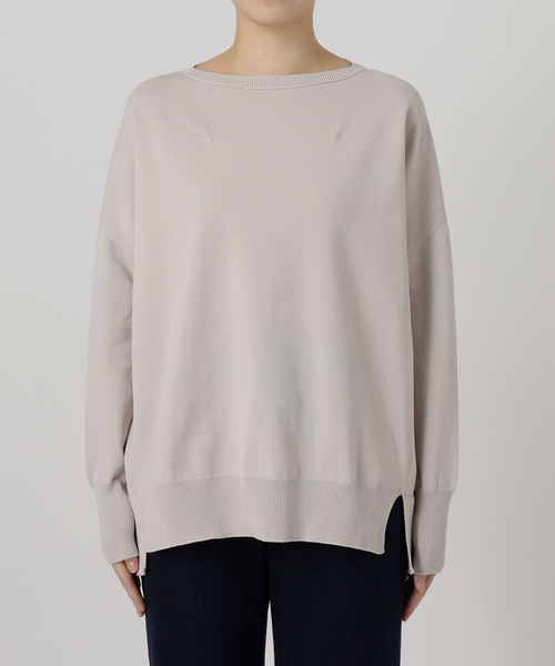 セール】コットンストレッチ NEOワイド長袖プルオーバー（ニット