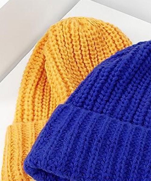 Miniministore（ミニミニストア）の「ニット帽 レディース 秋冬ニットキャップ（ニットキャップ/ビーニー・レディース・ベージュ/グレー/ピンク/イエロー/ブラック/ライトブラウン/ロイヤルブルー・FREE）」の9枚目の写真
