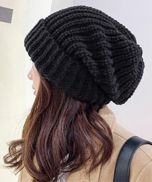 Miniministore（ミニミニストア）の「ニット帽 レディース 秋冬ニットキャップ（ニットキャップ/ビーニー・レディース・ベージュ/グレー/ピンク/イエロー/ブラック/ライトブラウン/ロイヤルブルー・FREE）」の17枚目の写真