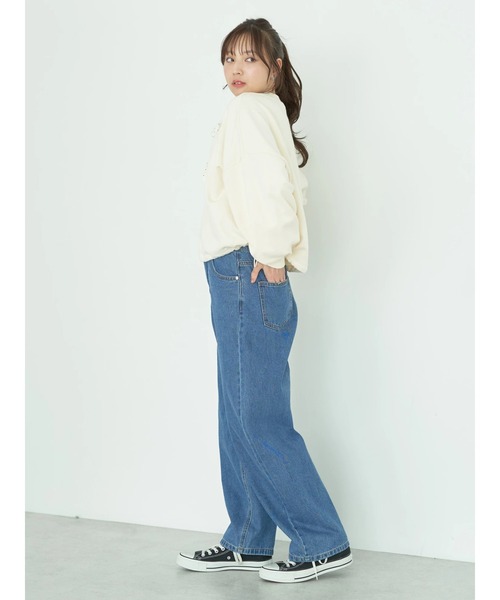 earth music&ecology(アースミュージックアンドエコロジー)の「裏毛ドロストプルオーバー(Tシャツ/カットソー・レディース・イエロー/コーラル/アイボリー/ブルー/オートミール・FREE)」の14枚目の写真