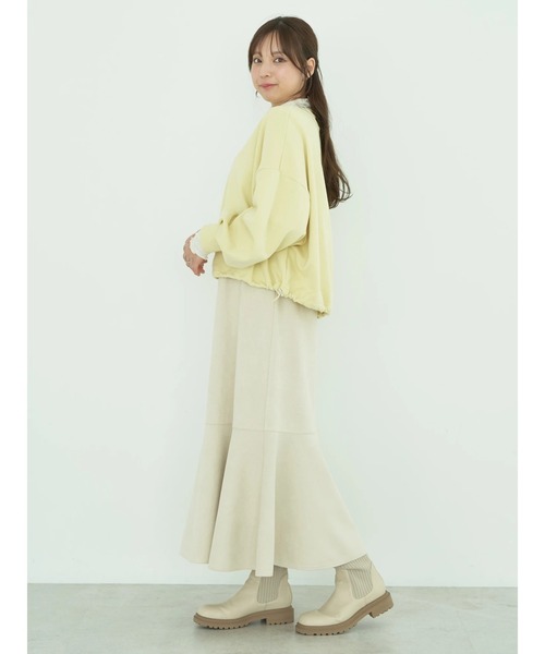 earth music&ecology(アースミュージックアンドエコロジー)の「裏毛ドロストプルオーバー(Tシャツ/カットソー・レディース・イエロー/コーラル/アイボリー/ブルー/オートミール・FREE)」の18枚目の写真