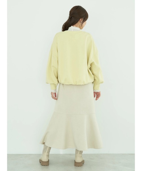 earth music&ecology(アースミュージックアンドエコロジー)の「裏毛ドロストプルオーバー(Tシャツ/カットソー・レディース・イエロー/コーラル/アイボリー/ブルー/オートミール・FREE)」の19枚目の写真