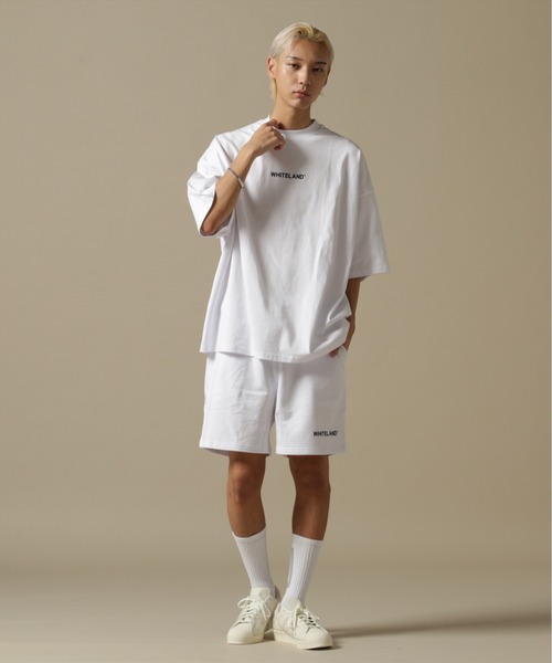 WHITELAND(ホワイトランド)の「【WEB&DEPOT限定】WHITELAND/ホワイトランド/OWL/LOGO SWT SHORTS/ロゴ スウェットショーツ(スウェットパンツ・メンズ・ブラック/ホワイト/カーキ・M/S/L)」の7枚目の写真