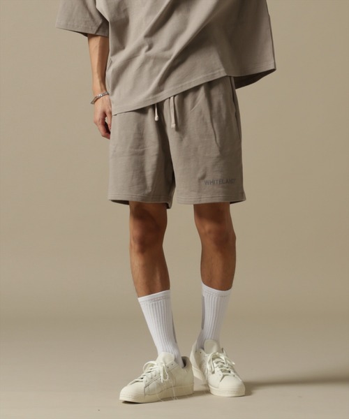 WHITELAND(ホワイトランド)の「【WEB&DEPOT限定】WHITELAND/ホワイトランド/OWL/LOGO SWT SHORTS/ロゴ スウェットショーツ(スウェットパンツ・メンズ・ブラック/ホワイト/カーキ・M/S/L)」の8枚目の写真