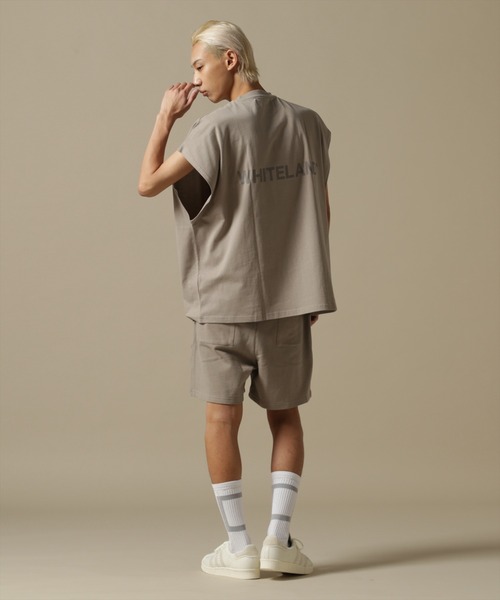WHITELAND(ホワイトランド)の「【WEB&DEPOT限定】WHITELAND/ホワイトランド/OWL/LOGO SWT SHORTS/ロゴ スウェットショーツ(スウェットパンツ・メンズ・ブラック/ホワイト/カーキ・M/S/L)」の9枚目の写真