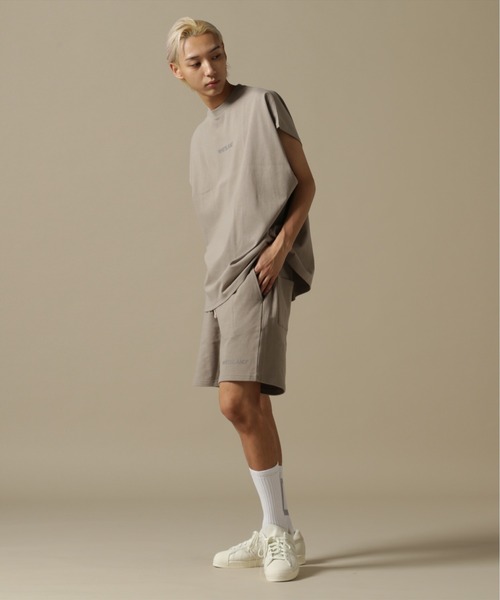 WHITELAND(ホワイトランド)の「【WEB&DEPOT限定】WHITELAND/ホワイトランド/OWL/LOGO SWT SHORTS/ロゴ スウェットショーツ(スウェットパンツ・メンズ・ブラック/ホワイト/カーキ・M/S/L)」の10枚目の写真