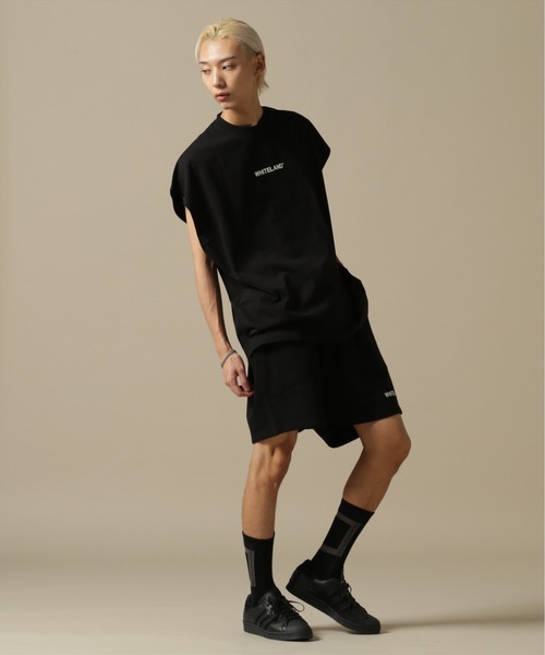 WHITELAND(ホワイトランド)の「【WEB&DEPOT限定】WHITELAND/ホワイトランド/OWL/LOGO SWT SHORTS/ロゴ スウェットショーツ(スウェットパンツ・メンズ・ブラック/ホワイト/カーキ・M/S/L)」の16枚目の写真