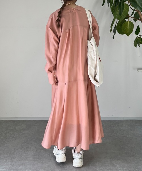 un dix cors（アンディコール）の「カラーレスワンピース（ワンピース・レディース・ブラック/オフホワイト/ピンク/チャコールグレー/ブルー・FREE）」の9枚目の写真