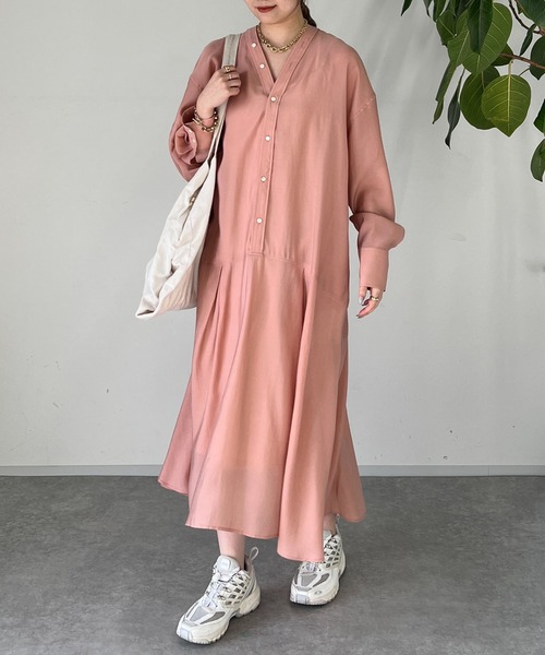 un dix cors（アンディコール）の「カラーレスワンピース（ワンピース・レディース・ブラック/オフホワイト/ピンク/チャコールグレー/ブルー・FREE）」の12枚目の写真