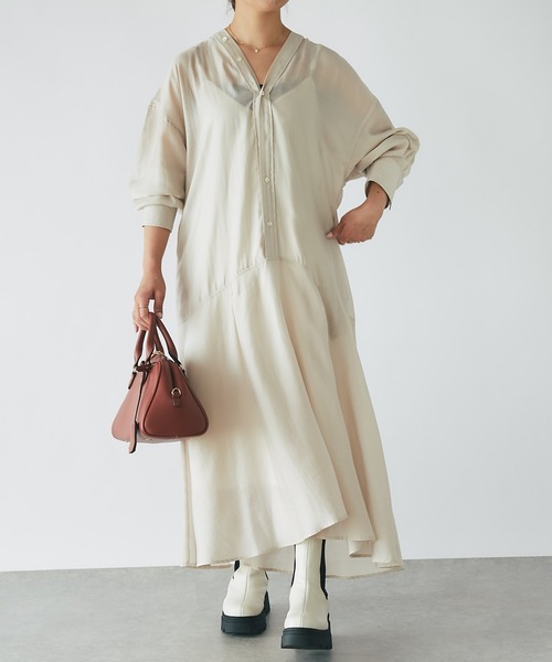 【セール】カラーレスワンピース（ワンピース）｜un dix cors（アンディコール）