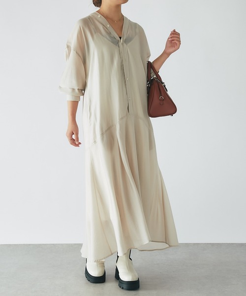 【セール】カラーレスワンピース（ワンピース）｜un dix cors（アンディコール）