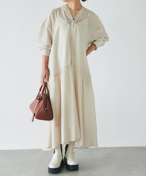 【セール】カラーレスワンピース（ワンピース）｜un dix cors（アンディコール）