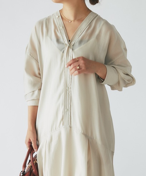 【セール】カラーレスワンピース（ワンピース）｜un dix cors（アンディコール）