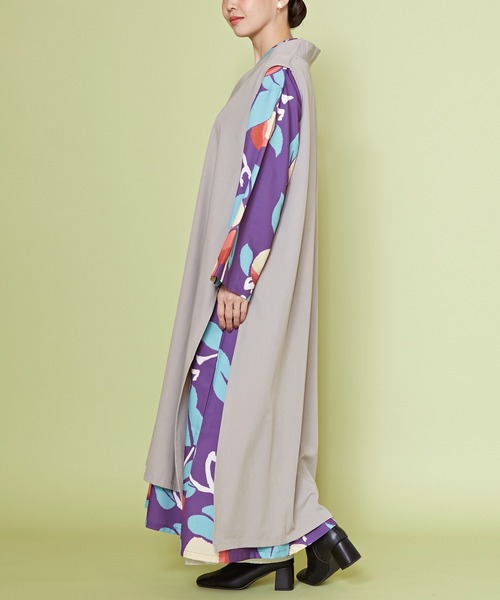 カヤ（カヤ）の「【カヤ】花時 銘仙重ねワンピース（ワンピース）」 - WEAR