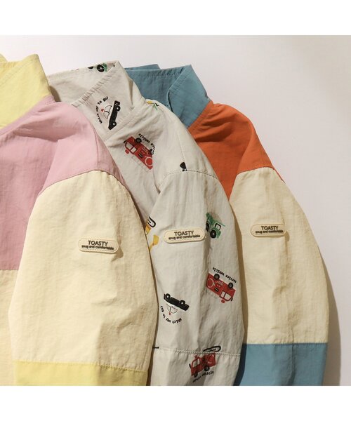 apres les cours（アプレレクール）の「【撥水加工/フードなし】バラエティウィンドブレーカー（ナイロンジャケット・キッズ・ライトグレー/その他12/その他3/その他11/ネイビー・130/100/120/90/80/140/110）」の20枚目の写真