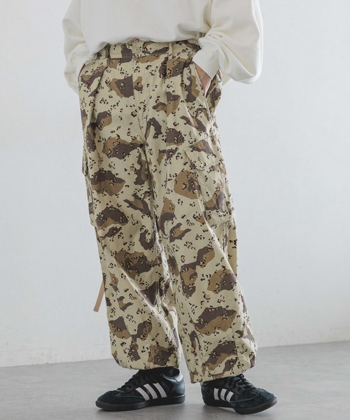 RAGEBLUE（レイジブルー）の「カモフラージュ柄/総柄ミリタリールーズカーゴパンツ/パラシュートパンツ（カーゴパンツ・メンズ・グレー系その他/ベージュ系その他/ブラウン系その他・MEDIUM/LARGE）」の9枚目の写真
