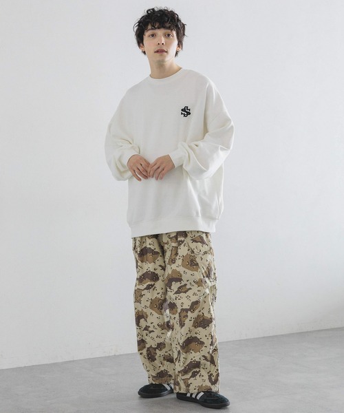 【新品】MSGMロゴ入り花柄カーゴパンツ　ベージュ 新品】MSGMロゴ入り花柄カーゴパンツ ベージュ MSGM パンツ メンズ通販