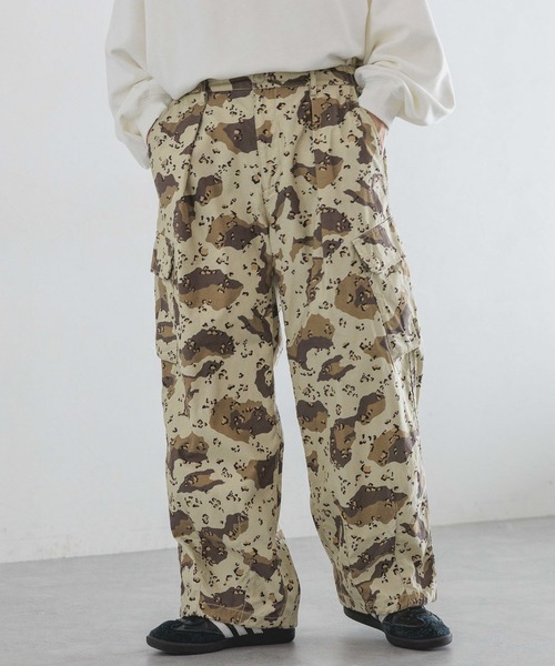 RAGEBLUE（レイジブルー）の「カモフラージュ柄/総柄ミリタリールーズカーゴパンツ/パラシュートパンツ（カーゴパンツ・メンズ・グレー系その他/ベージュ系その他/ブラウン系その他・MEDIUM/LARGE）」の7枚目の写真