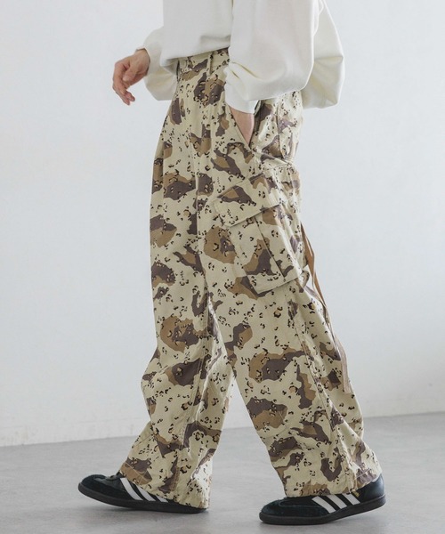RAGEBLUE（レイジブルー）の「カモフラージュ柄/総柄ミリタリールーズカーゴパンツ/パラシュートパンツ（カーゴパンツ・メンズ・グレー系その他/ベージュ系その他/ブラウン系その他・MEDIUM/LARGE）」の16枚目の写真