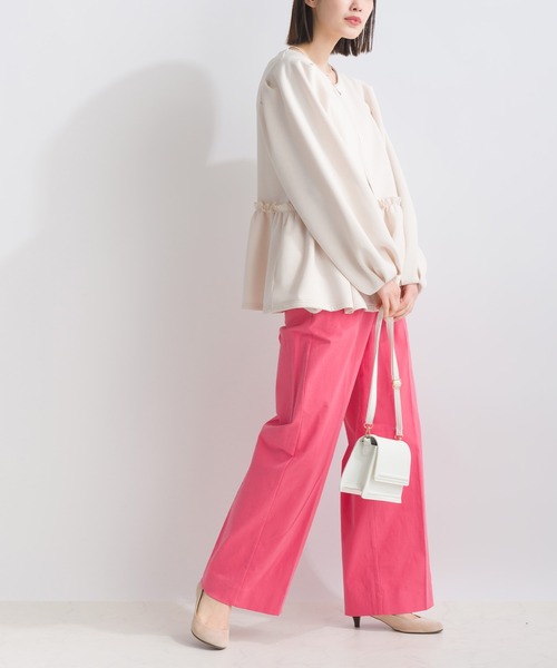 PICCIN（ピッチン）の「【WEB限定】スポンジリバーフリル切替えブルゾン（ブルゾン・レディース・オフホワイト/ブラック・M/L/S）」の11枚目の写真