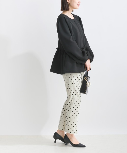 PICCIN（ピッチン）の「【WEB限定】スポンジリバーフリル切替えブルゾン（ブルゾン・レディース・オフホワイト/ブラック・M/L/S）」の17枚目の写真