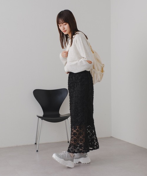 Kastane（カスタネ）の「【2024SSアイテム】カットアウト裏毛スウェット（スウェット・レディース・グレー/アイボリー・FREE）」の19枚目の写真