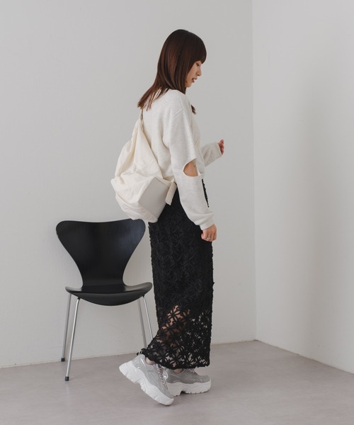 Kastane（カスタネ）の「【2024SSアイテム】カットアウト裏毛スウェット（スウェット・レディース・グレー/アイボリー・FREE）」の21枚目の写真