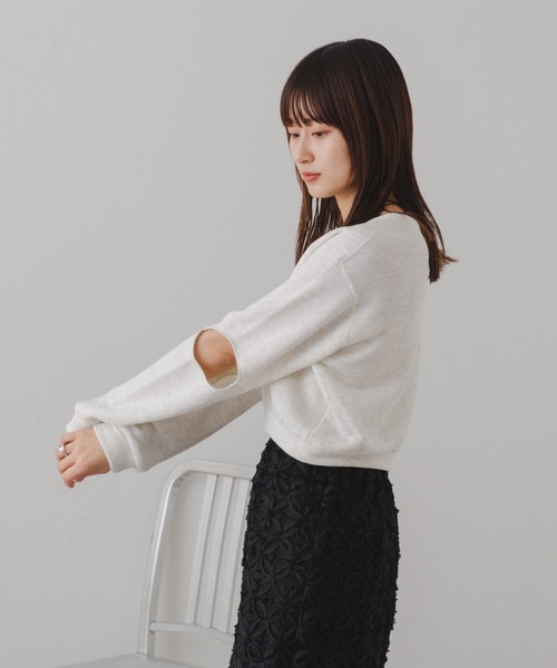 Kastane（カスタネ）の「【2024SSアイテム】カットアウト裏毛スウェット（スウェット・レディース・グレー/アイボリー・FREE）」の17枚目の写真