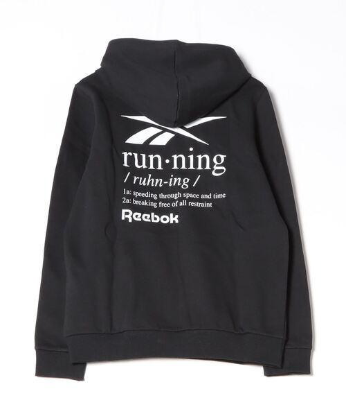 Reebok(リーボック)の「ランニング グラフィックフーディー / RUNNING GRAPHIC HOODIE(パーカー・レディース・ブラック・LARGE/MEDIUM/SMALL/XX-LARGE/X-LARGE)」の8枚目の写真