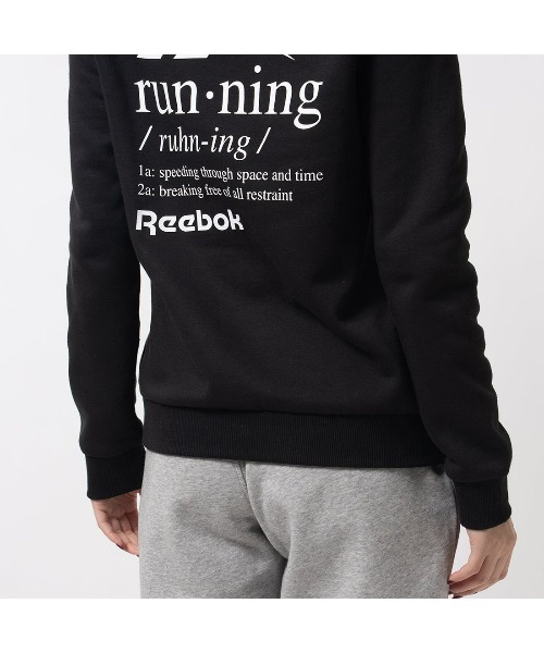 Reebok(リーボック)の「ランニング グラフィックフーディー / RUNNING GRAPHIC HOODIE(パーカー・レディース・ブラック・LARGE/MEDIUM/SMALL/XX-LARGE/X-LARGE)」の6枚目の写真