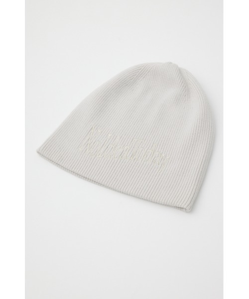 SLY（スライ）の「LOGO BEANIE ロゴ ビーニー（ニットキャップ/ビーニー・レディース・オフホワイト/ライトブラック/ネイビー・FREE）」の5枚目の写真