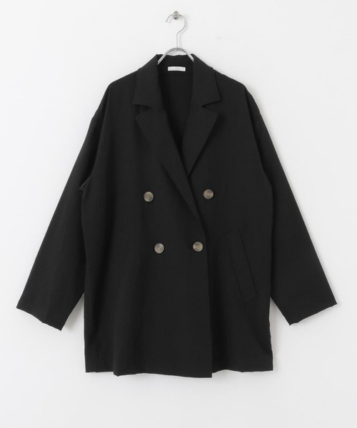 ITEMS URBANRESEARCH(アイテムズ アーバンリサーチ)の「リネンライクジャケット(テーラードジャケット・レディース・カーキ/ブラック・FREE)」の13枚目の写真