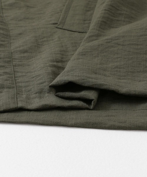 ITEMS URBANRESEARCH(アイテムズ アーバンリサーチ)の「リネンライクジャケット(テーラードジャケット・レディース・カーキ/ブラック・FREE)」の21枚目の写真