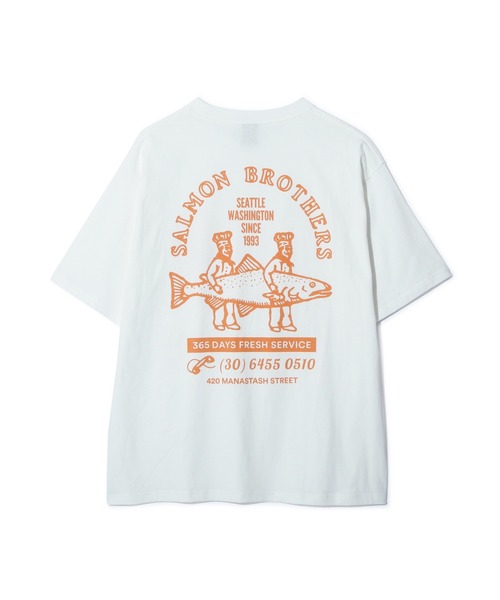 MANASTASH／マナスタッシュ／L／S TEE SALMON／ロングスリーブTシャツ サーモン MANASTASH/マナスタッシュ/L/S TEE SALMON/ロングスリーブT