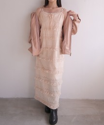 muguet | cotton lace I line cami op(ワンピース)