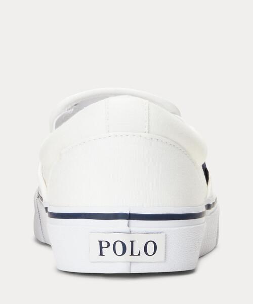 POLO RALPH LAUREN(ポロ ラルフ ローレン)の「Keaton Polo ベア スリップオン スニーカー(スリッポン・メンズ・ナチュラル・9.5D/9D/8.5D/8D/7.5D/7D/6D/5D/4D/10.5D/10D)」の2枚目の写真