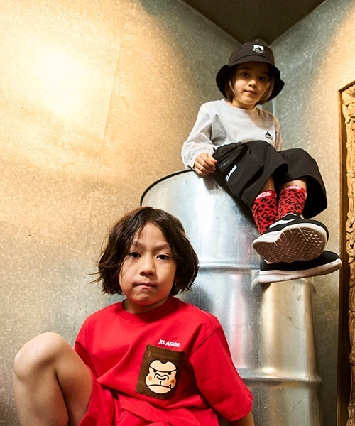 XLARGE KIDS（エクストララージキッズ）の「ボックスゴリラハット（ハット・キッズ・ブラック/ホワイト/ベージュ・XS(48-52)/S(52-56)）」の16枚目の写真