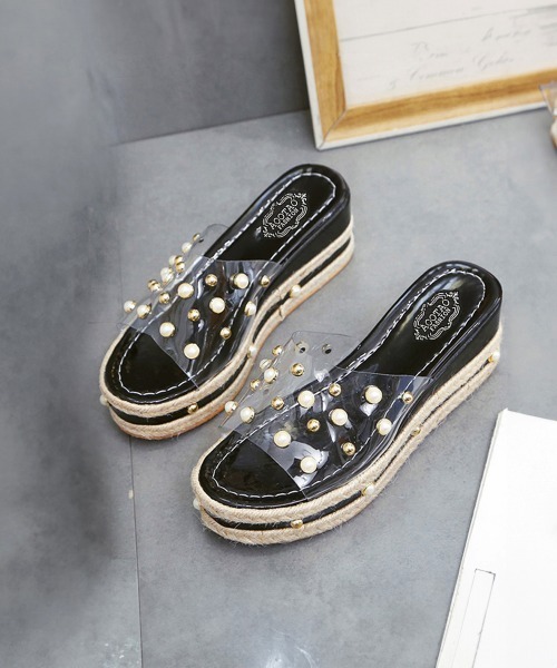 Miniministore(ミニミニストア)の「サボサンダル レディース ヒールサンダル(サンダル・レディース・ブラック/ベージュ・22.5cm/24.0cm/23.5cm/24.5cm/23.0cm)」の22枚目の写真